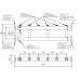 Модульный коллектор MKSS-400-3x50 (до 400 кВт, 2 магистр. подкл. Фл.Ду65, 3 контура G 2″ вверх или вниз)