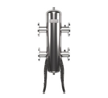 Фланцевая гидрострелка из нержавеющей стали GRSS-600-80 (нерж., до 600 кВт, фланец 1-80-10 ГОСТ 12820-81, сечение корпуса D=219 мм)